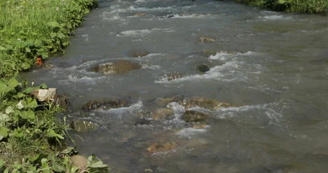 Close up of water stream Stock Footage 108760742