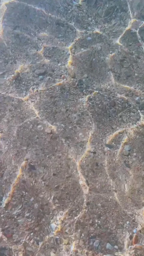 Close-up water surface ripples and splash Stock Footage 332710146