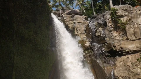 Close-up: Waterfall, Bali, Indonesia Stock Footage 119836441