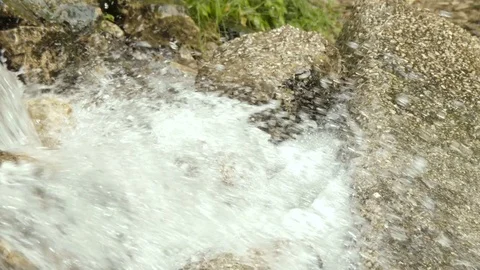 Close-up of a waterfall Stock Footage 79714670