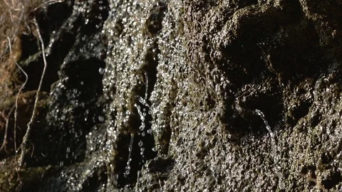 Close up of waterfall Stock Footage 85403742