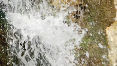 Close up of waterfall Stock Footage 85403905