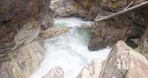 Close up of  waterfall Stock Footage 87436885