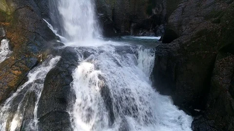 Close up of the waterfall Stock Footage 92304164