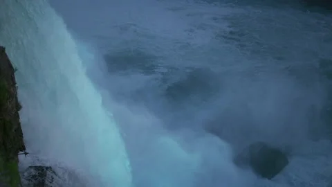 Close up of the waterfall Stock Footage 218210494