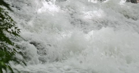 Close up waterfall in forest. Stock Footage 281568178