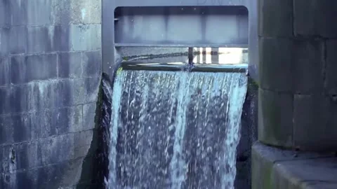 Close up on the waterfall in Liege Belgium Stock Footage 308196323