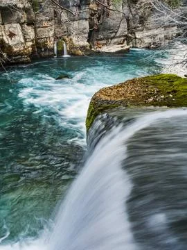 Close-up of a waterfall Stock Photos