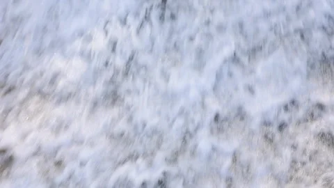 Close-up of the waterfall. Rapid flow of water as a background or texture. Stock Footage 242859682