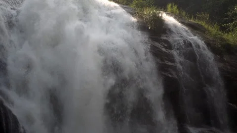 Close up waterfall, stream of waterfall, Chiang Mai Thailand Vídeos de archivo 96258130
