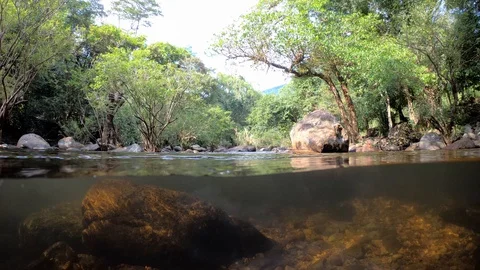 Close up of waterfall in Thailand. Video stock 100024280