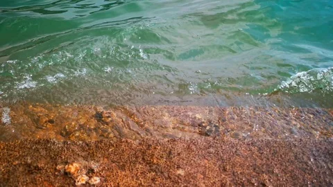 Close up wave on sea Stock Footage 114286003