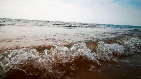 Close up wave on sea Stock Footage 114288241