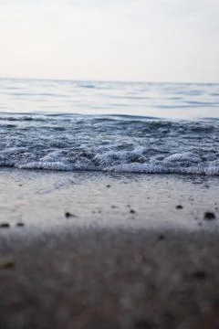 Close-up of waves and bubbles Stock Photos