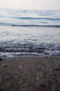 Close-up of waves and bubbles Stock Photos