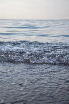 Close-up of waves and bubbles Stock Photos