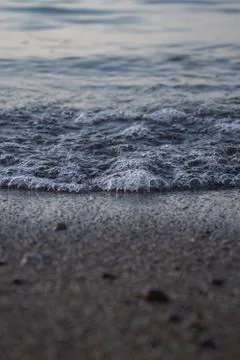 Close-up of waves and bubbles Stock Photos
