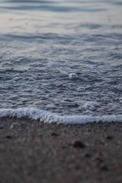 Close-up of waves and bubbles Stock Photos