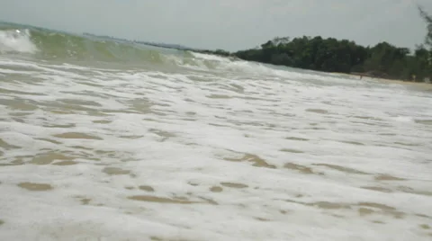 Close-Up Waves And Wet Sand 2 動画素材 43089596