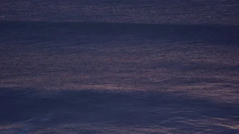 Close up of waves of the atlantic at sunset Stock Footage 172346910