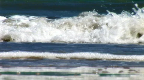 Close Up of  Waves Brazil Stock Footage 592333