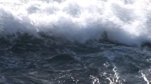 Close up of waves crashing Stock Footage 93378540
