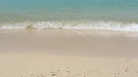 Close Waves crashing gently Stock Footage 48788417