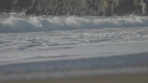 Close-up of waves with focus pull, San Francisco Stock Footage 333194153