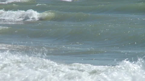 Close Waves Loop Stock Footage 26164030