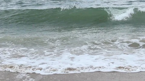 Close Up Waves North Carolina Beach Ocean Stock Footage 106674060