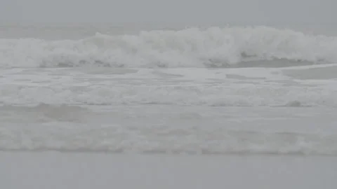 Close-up of waves in the north sea Stock Footage 169649242