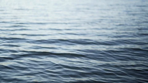 Close up of waves over deep water Stock Footage 128245618