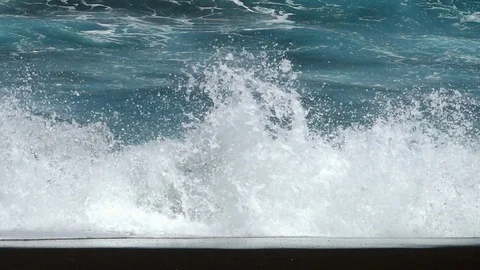 Close-up of a wave.Slow motion. Stock Footage 72621554