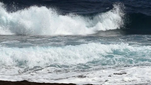 Close-up of a waves.Slow motion. Stock Footage 73510133