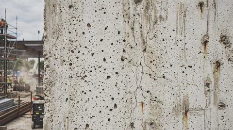 Close-up of weathered concrete wall. Fotos Stock