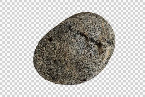 Close-up of a weathered gray stone with cracks Stock Photos