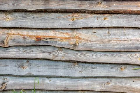 Close up of weathered planed boards. Foto stock