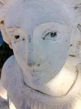 Close-up of weathered stone statue Stock Photos