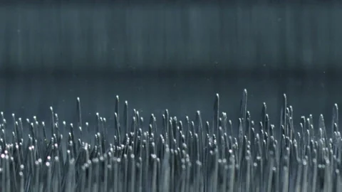 Close Up Of Weaving Loom Machinery. Weaving Machine For Garment Industry. Stock Footage 263452622