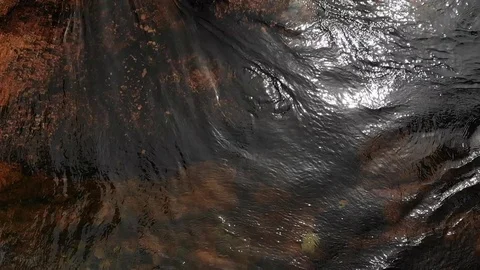 Close Up of Webber Falls CA - Aerial Drone Stock Footage 112627729