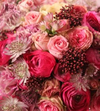 Close-up of wedding bouquet Stock Photos