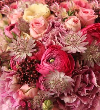 Close-up of wedding bouquet Foto stock
