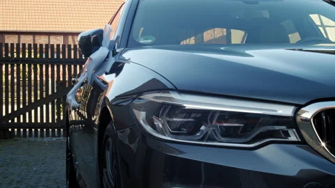 Close up of a wedding car Stock Footage 147928316