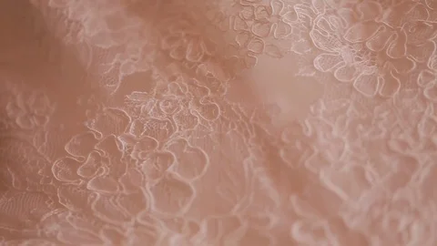 Close up of wedding cloth with lace. Wedding preparation. Wedding dress on Stock Footage 73781710