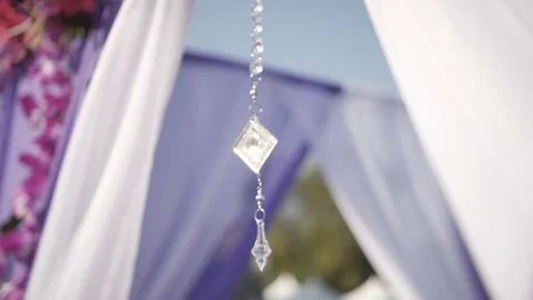 Close up on wedding decoration elements Stock Footage 73980699