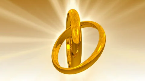 Close up of wedding rings Stock Footage 557473