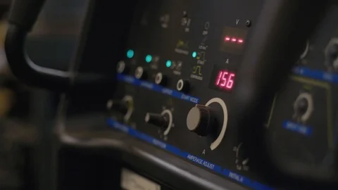 Close up on welding machine Stock Footage 103338708