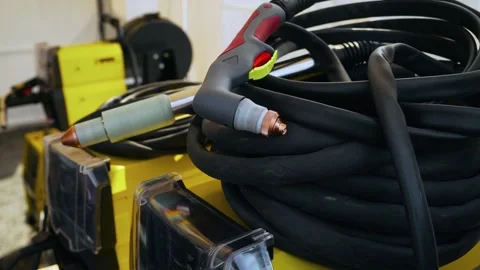 Close-up of a welding machine. Stock Footage 244415250