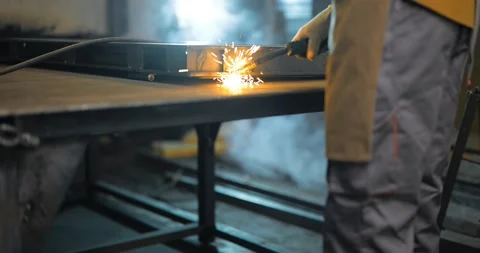 Close-up of welding process Stock Footage 147294455