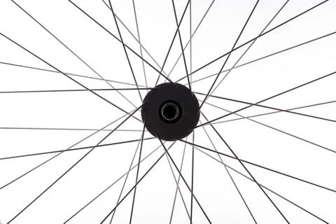Close up to the wheel of a bicycle Stock Photos